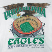NFL (Stadium T's) - Philadelphia Eagles Veterans Stadium T-Shirt 1990s Large vintage retro football