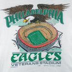 NFL (Stadium T's) - Philadelphia Eagles Veterans Stadium T-Shirt 1990s Large vintage retro football