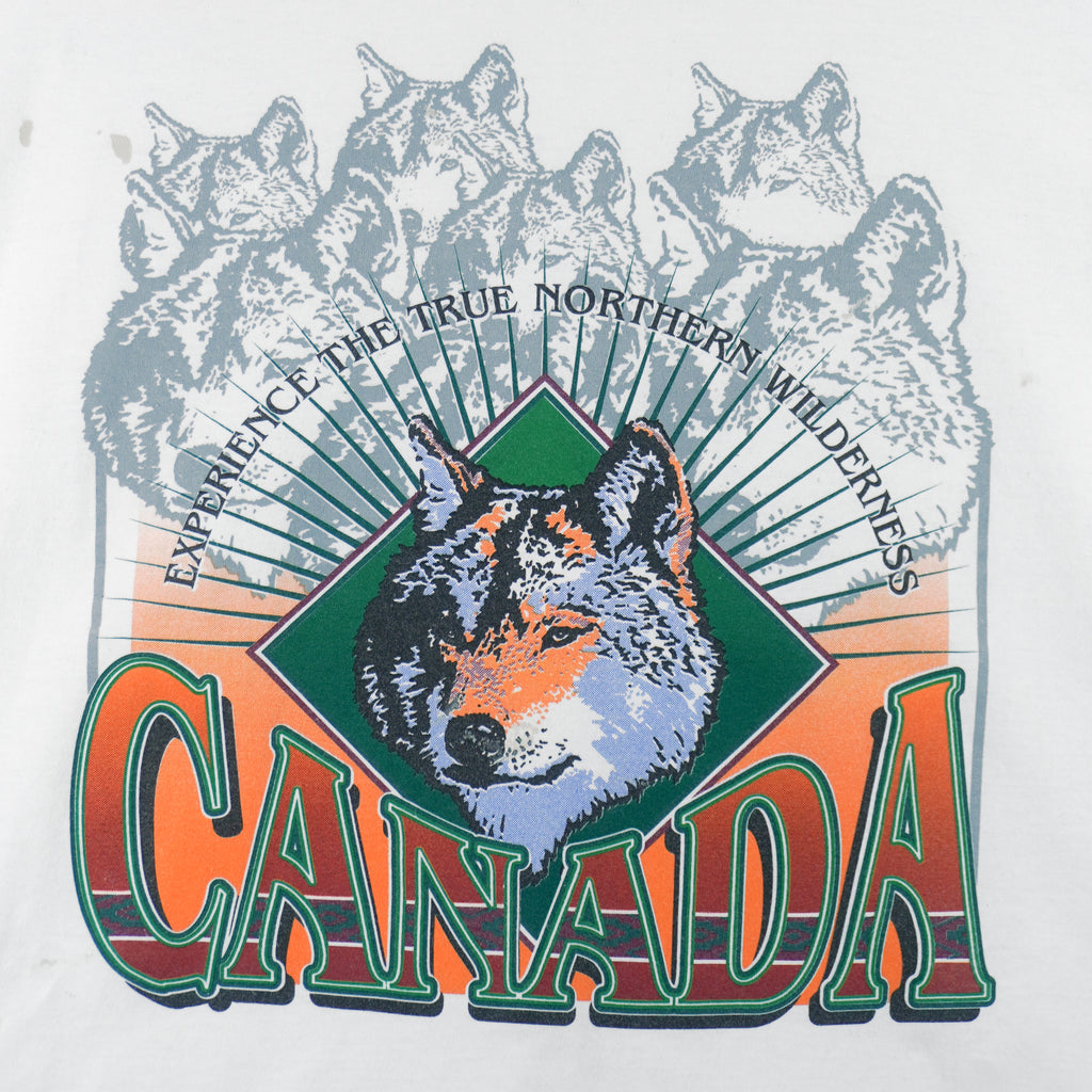 Vintage (Trench) - Canada True Northern Wilderness T-Shirt 1990s X-Large