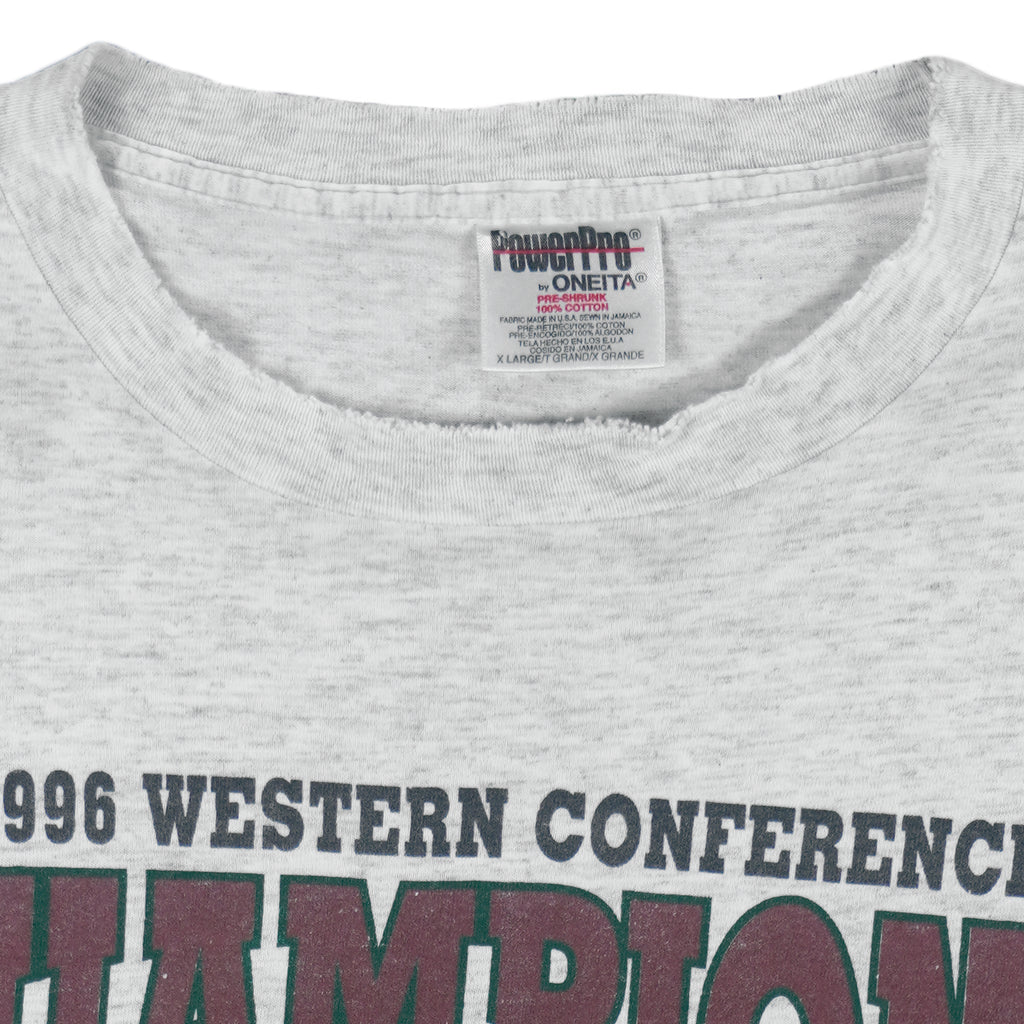 NBA (Oneita) - Seattle Supersonics Conference Champs T-Shirt 1996 X-Large vintage retro basketball