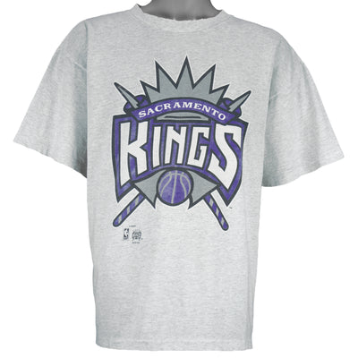 NBA (Salem) - Sacramento Kings Big Logo T-Shirt 1990s Large