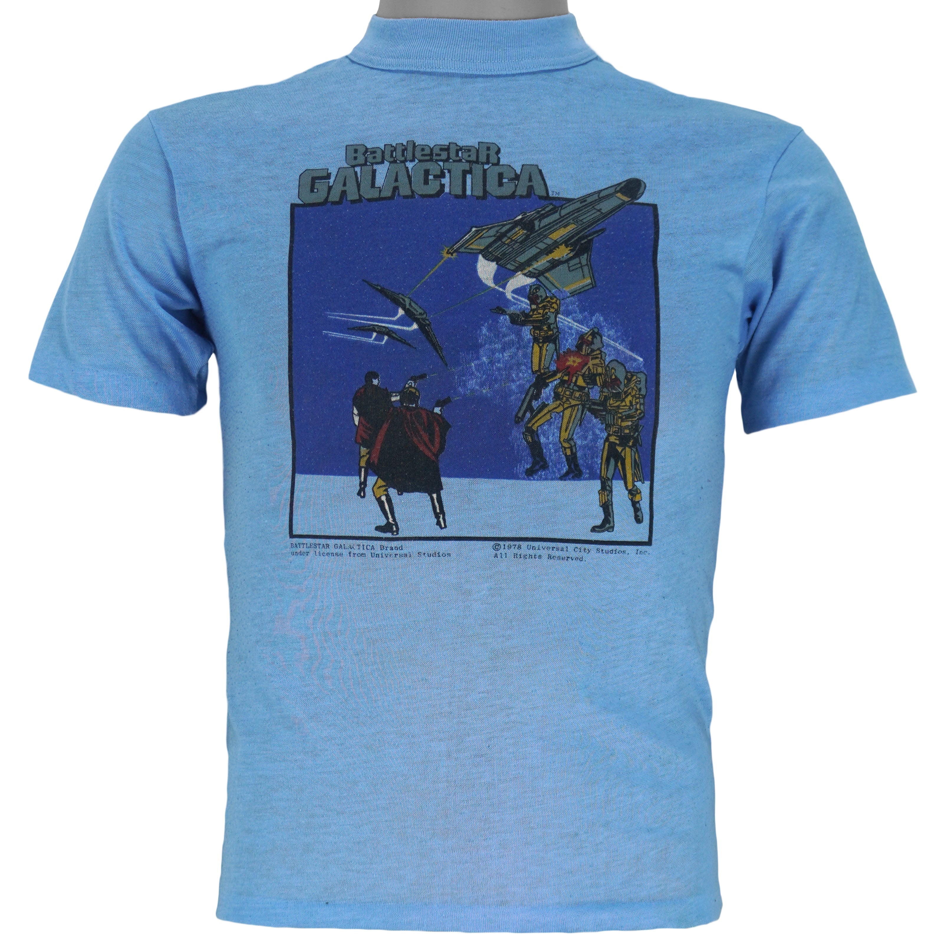 Vintage (Universal Studios) - Battlestar Galactica T-Shirt 1978 X-Small