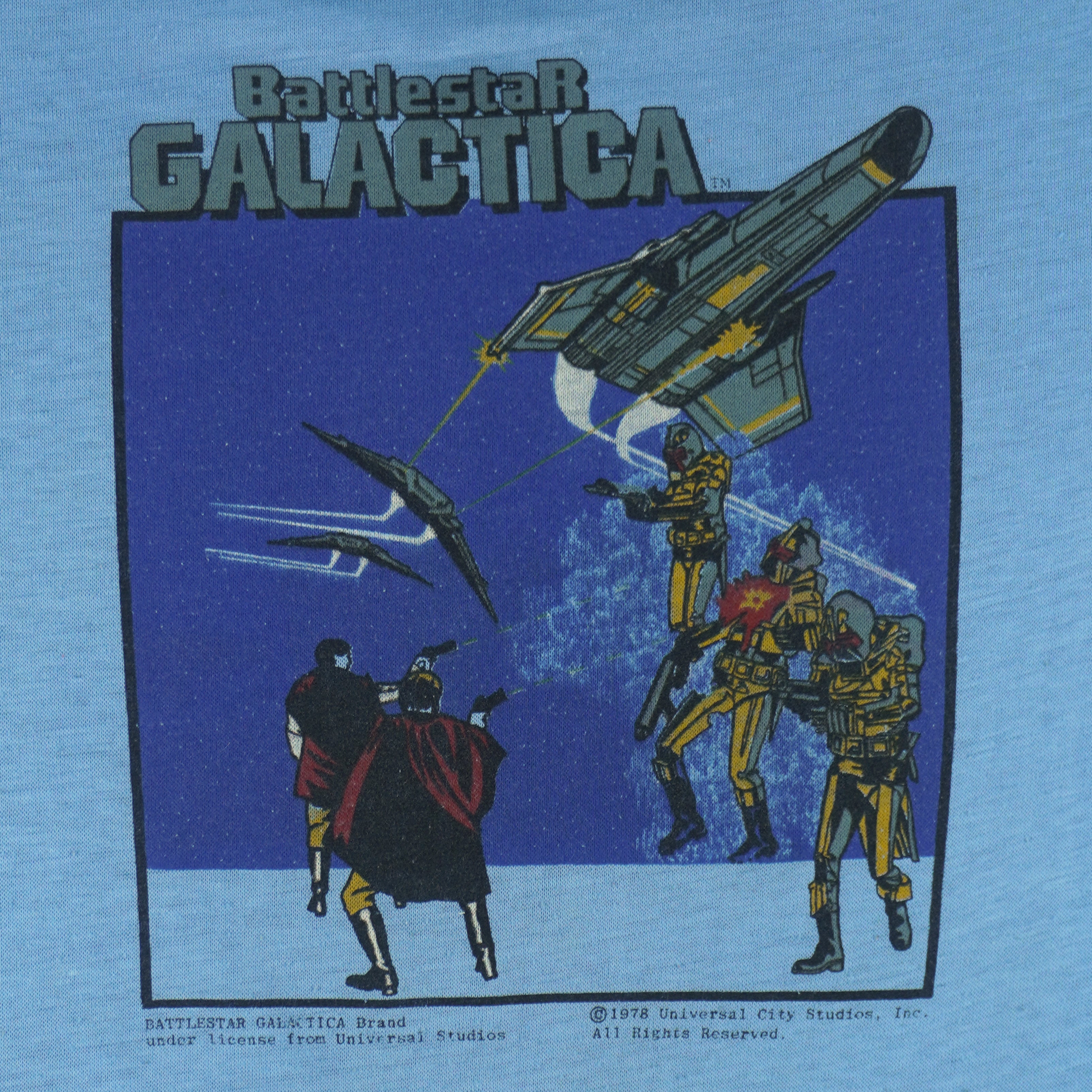 Vintage (Universal Studios) - Battlestar Galactica T-Shirt 1978 X-Small