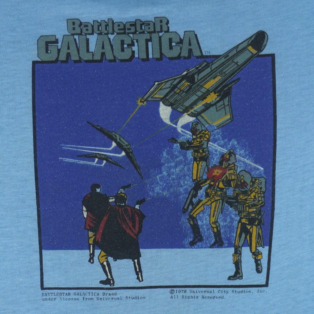Vintage (Universal Studios) - Battlestar Galactica T-Shirt 1978 X-Small