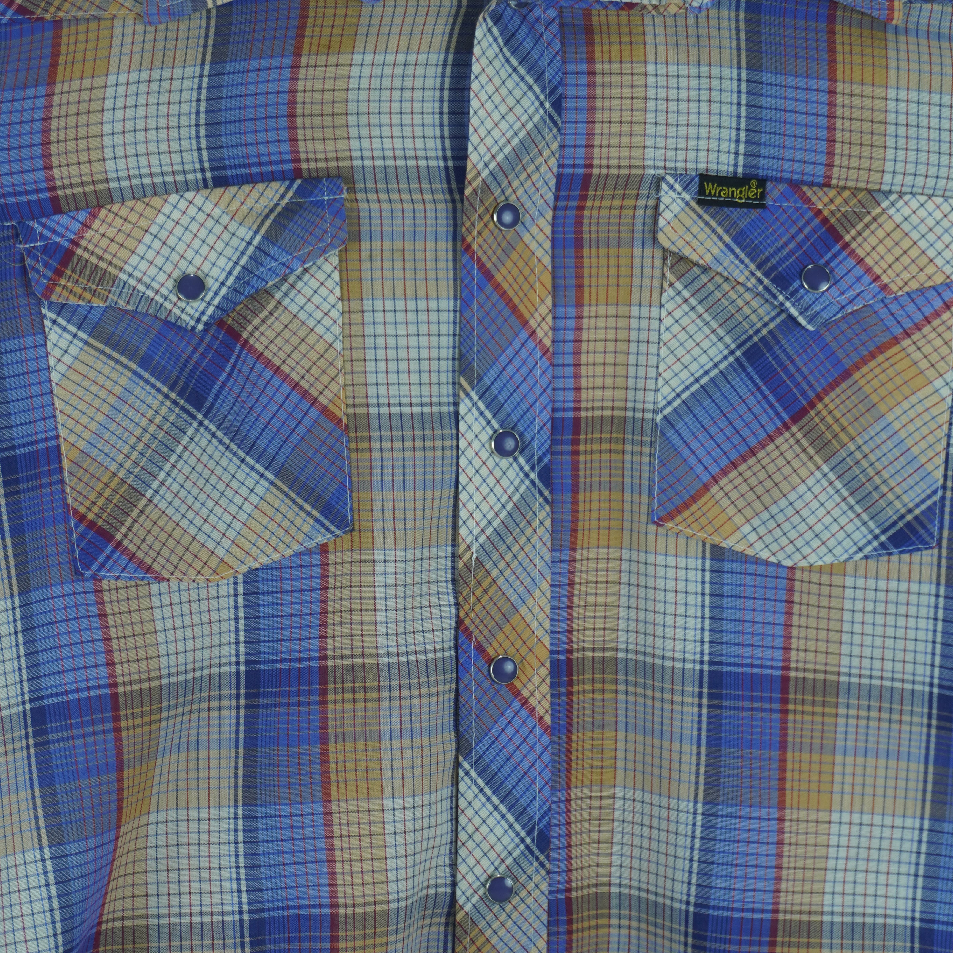 Vintage - Wrangler Plaid Casual Lightweight Shirt 1990s X-Large vintage retro