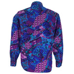 Vintage - Wrangler Vibrant Southwestern Floral Aztec Button-Up Shirt 1990s Medium vintage retro