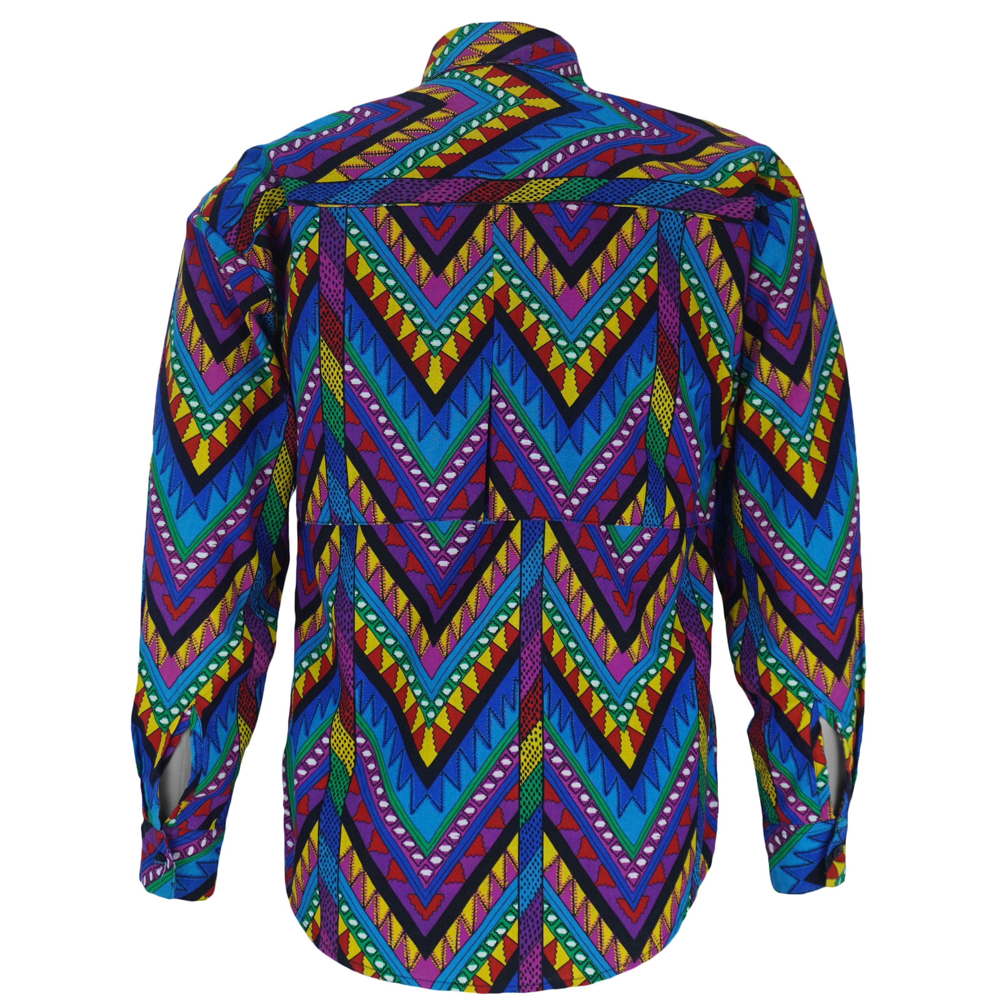 Vintage - Wrangler Multicolor Chevron Geometric Pattern Shirt