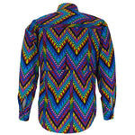 Vintage - Wrangler Multicolor Chevron Geometric Pattern Shirt 1990s Small vintage retro
