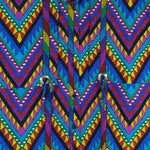 Vintage - Wrangler Multicolor Chevron Geometric Pattern Shirt 1990s Small vintage retro
