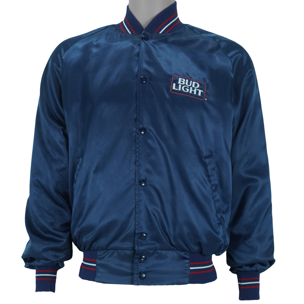 Budweiser - Bud Light Satin Jacket 1990s Medium