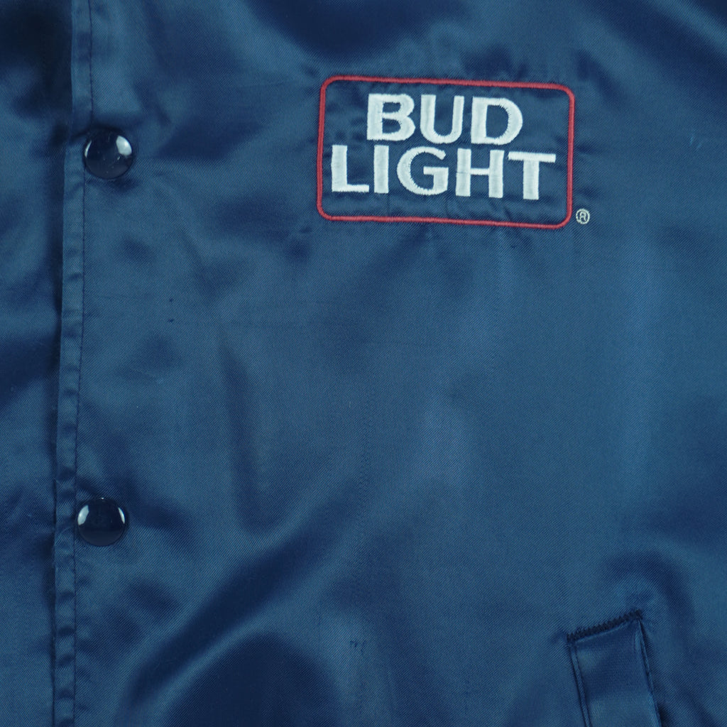 Budweiser - Bud Light Satin Jacket 1990s Medium