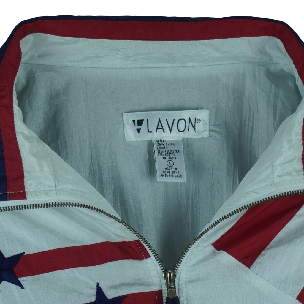 Vintage (Lavon) - Team USA Stars & Stripe Windbreaker 1990s Large vintage retro