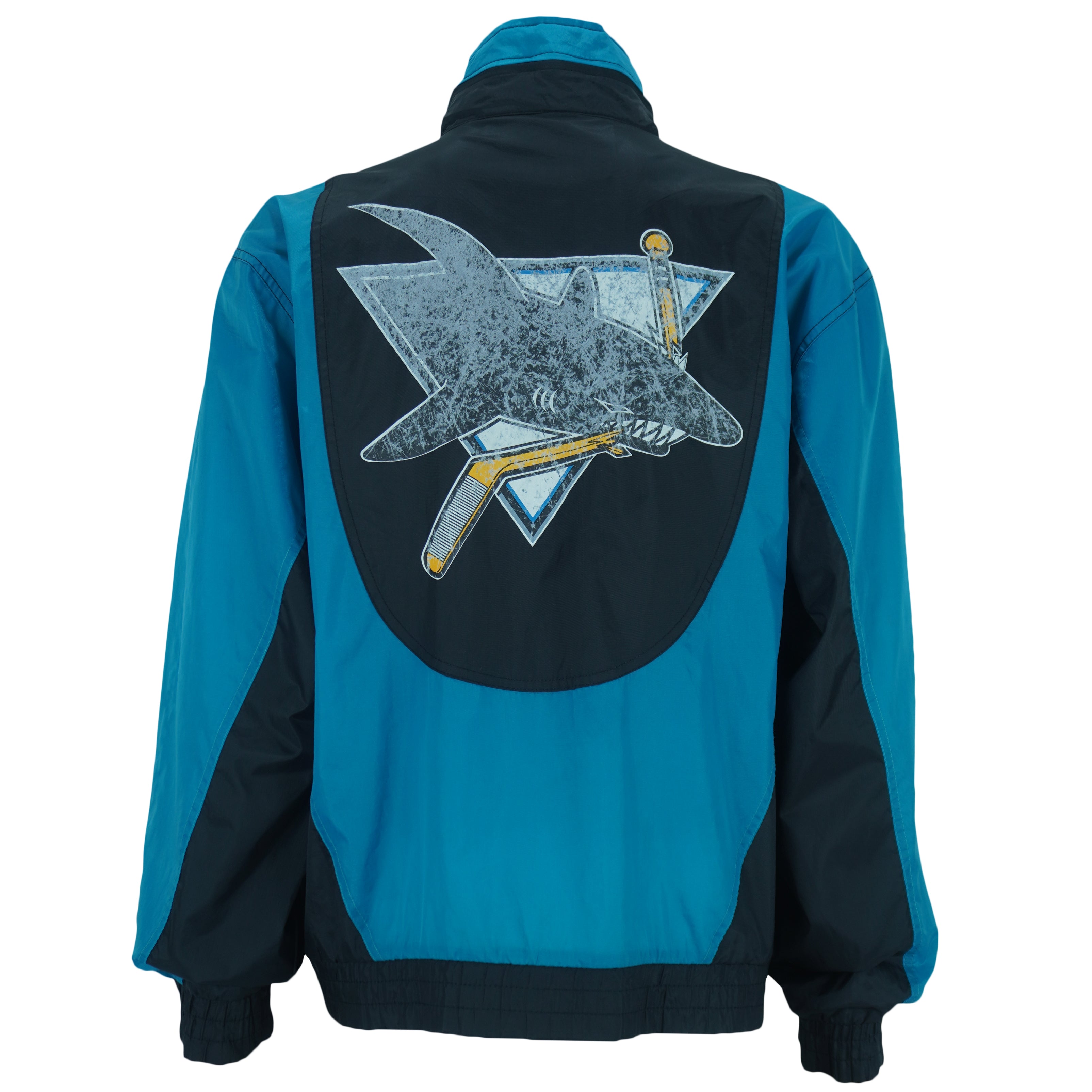 NHL (Pro Player) - San Jose Sharks Windbreaker 1990s Large  vintage retro hockey