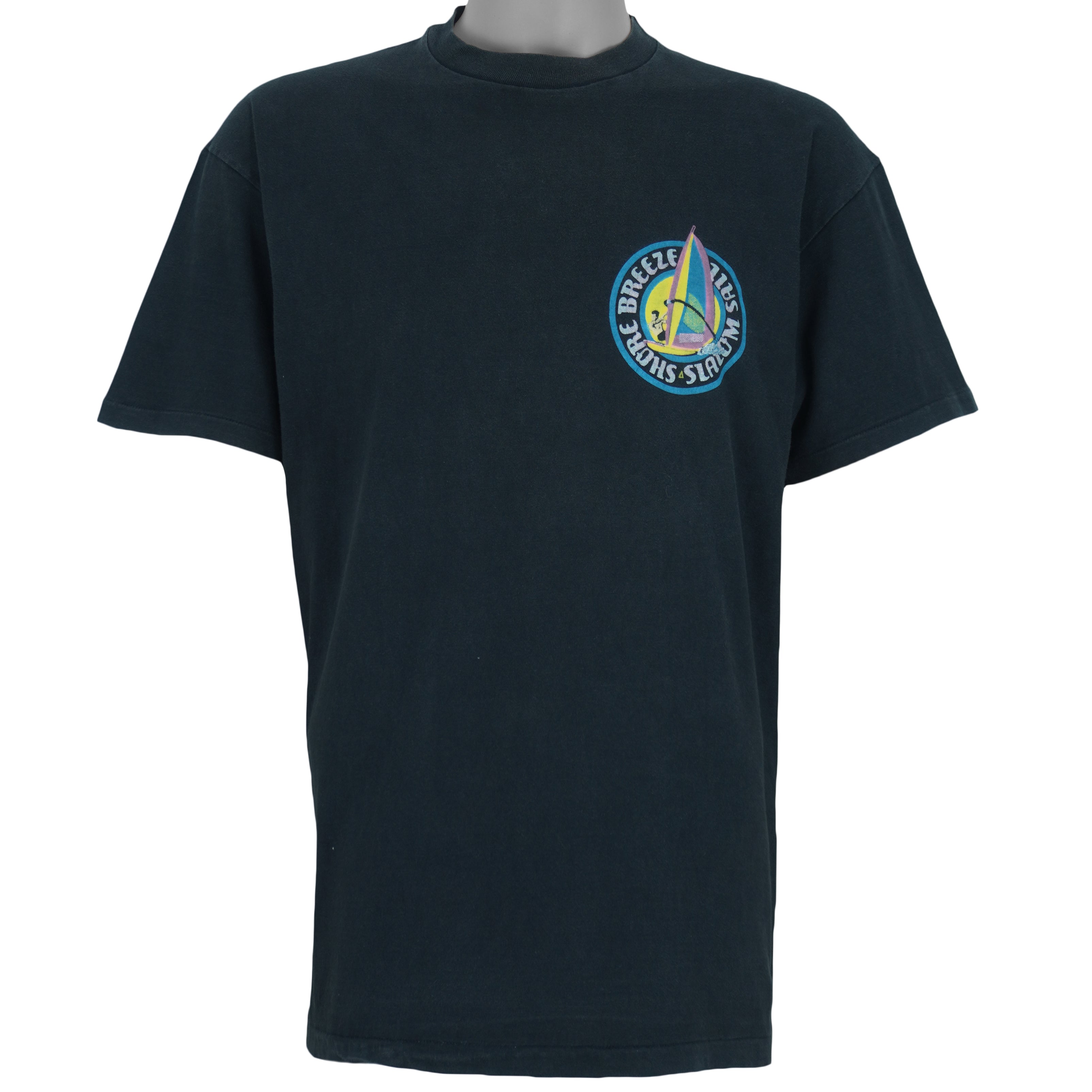 Vintage (Hanes) - Wind Surf Single Stitch T-Shirt 1990s Large vintage retro