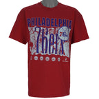 NBA (Team Hanes) - Philadelphia 76ers Single Stitch T-Shirt 1990s X-Large vintage retro basketball