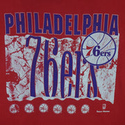 NBA (Team Hanes) - Philadelphia 76ers Single Stitch T-Shirt 1990s X-Large vintage retro basketball
