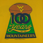 NCAA - West Virginia Mountaineers 100 Years T-Shirt 1991 Medium vintage retro football college