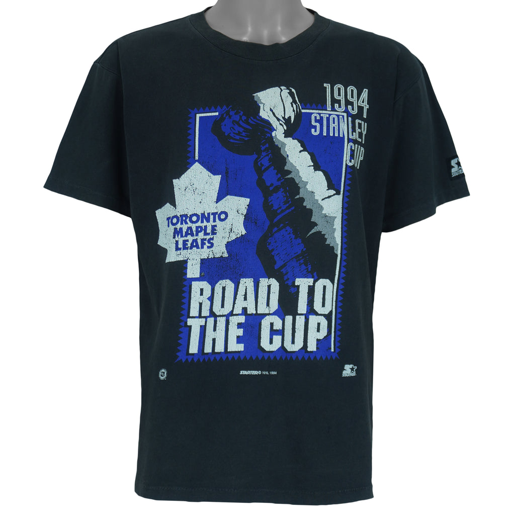Starter - Toronto Maple Leafs Road To The Stanley Cup T-Shirt 1994 Large vintage retro hockey