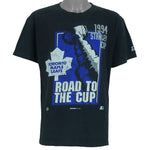 Starter - Toronto Maple Leafs Road To The Stanley Cup T-Shirt 1994 Large vintage retro hockey