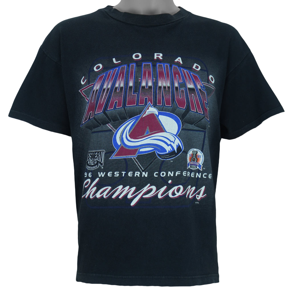 NHL - Colorado Avalanche Stanley Cup Champions T-Shirt 1996 Medium vintage retro hockey