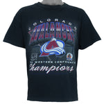 NHL - Colorado Avalanche Stanley Cup Champions T-Shirt 1996 Medium vintage retro hockey