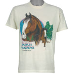 Vintage (Signal) - Busch Gardens Williamsburg Horse Graphic T-Shirt 1990s Large Vintage Retro