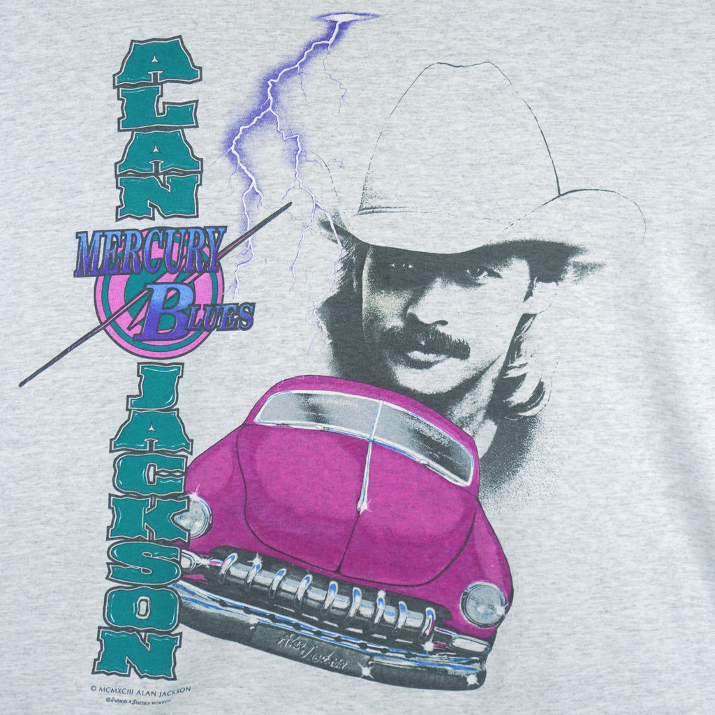 Vintage - Alan Jackson "Mercury Blues" Graphic T-Shirt 1990s Large Vintage Retro