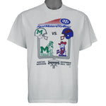 NCAA (Lee) - Marshall Thundering Herd vs. Ole Miss Rebels T-Shirt 1997 Large Vintage Retro