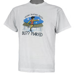 Vintage (Best) - "Figure Skaters Skate But Naked" T-Shirt 1990s Medium Vintage Retro