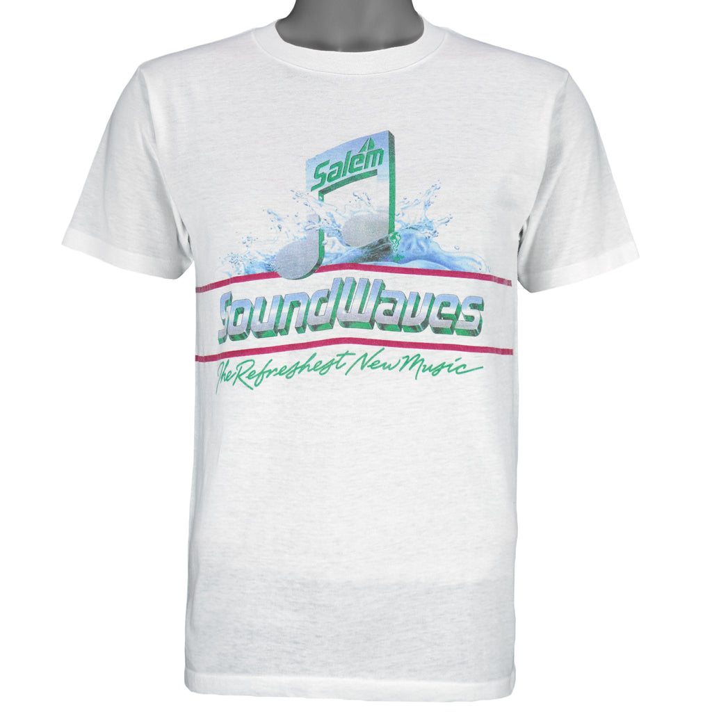 Vintage - Salem SoundWaves The Refreshest New Music T-Shirt 1990s Medium Vintage Retro