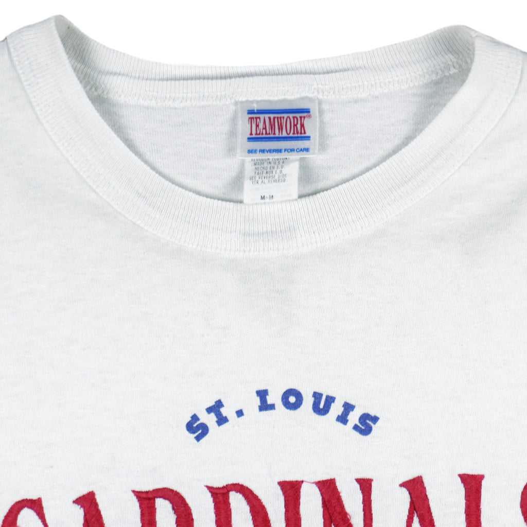 MLB (Teamwork) - St. Louis Cardinals Baseball T-Shirt 1994 Medium Vintage Retro Baseball