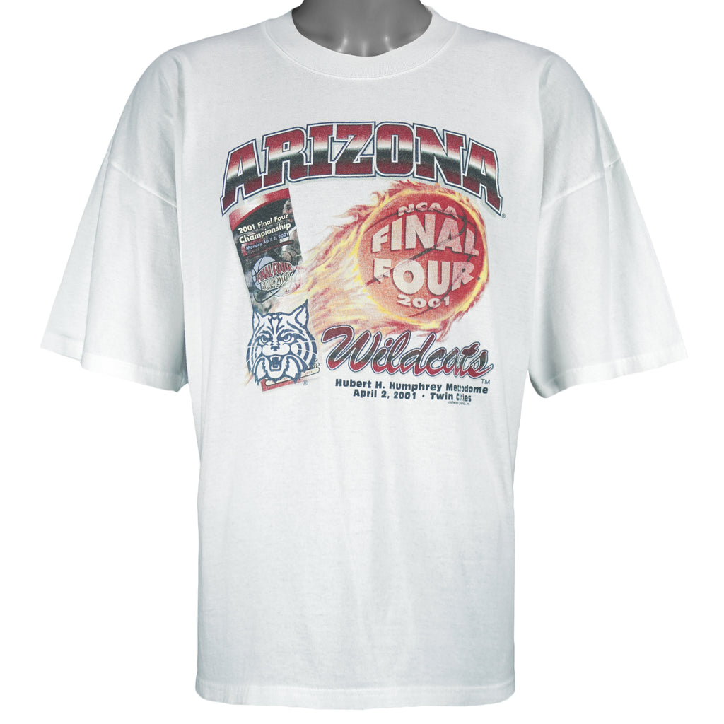 NCAA (Gildan) - Arizona Wildcats Final Four T-Shirt 2001 XX-Large Vintage Retro