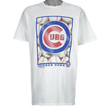 MLB (Concepts) - Chicago Cubs Big Logo Baseball T-Shirt 1999 X-Large Vintage Retro Baseball