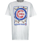MLB (Concepts) - Chicago Cubs Big Logo Baseball T-Shirt 1999 X-Large Vintage Retro Baseball