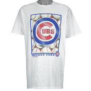 MLB (Concepts) - Chicago Cubs Big Logo Baseball T-Shirt 1999 X-Large Vintage Retro Baseball