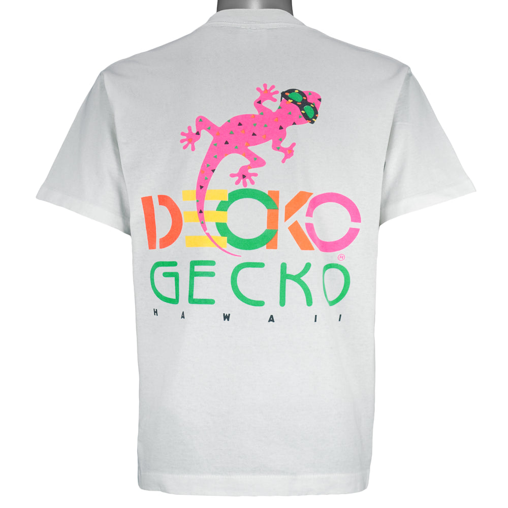Vintage (Softee) - Decko Gecko Hawaii T-Shirt 1990s Medium Vintage Retro