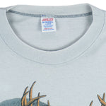 Vintage (Jerzees) - "Beer?" Bear-Deer Single stitch T-Shirt 1990s Large Vintage Retro