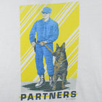 Vintage (Hanes) - Partners Dog Handler Single Stitch T-Shirt 1990s Medium Vintage Retro
