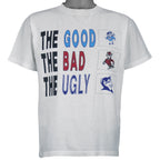 Vintage (Belton) - The Good, The Bad, The Ugly College Rivalry T-Shirt 1990s Medium Vintage Retro