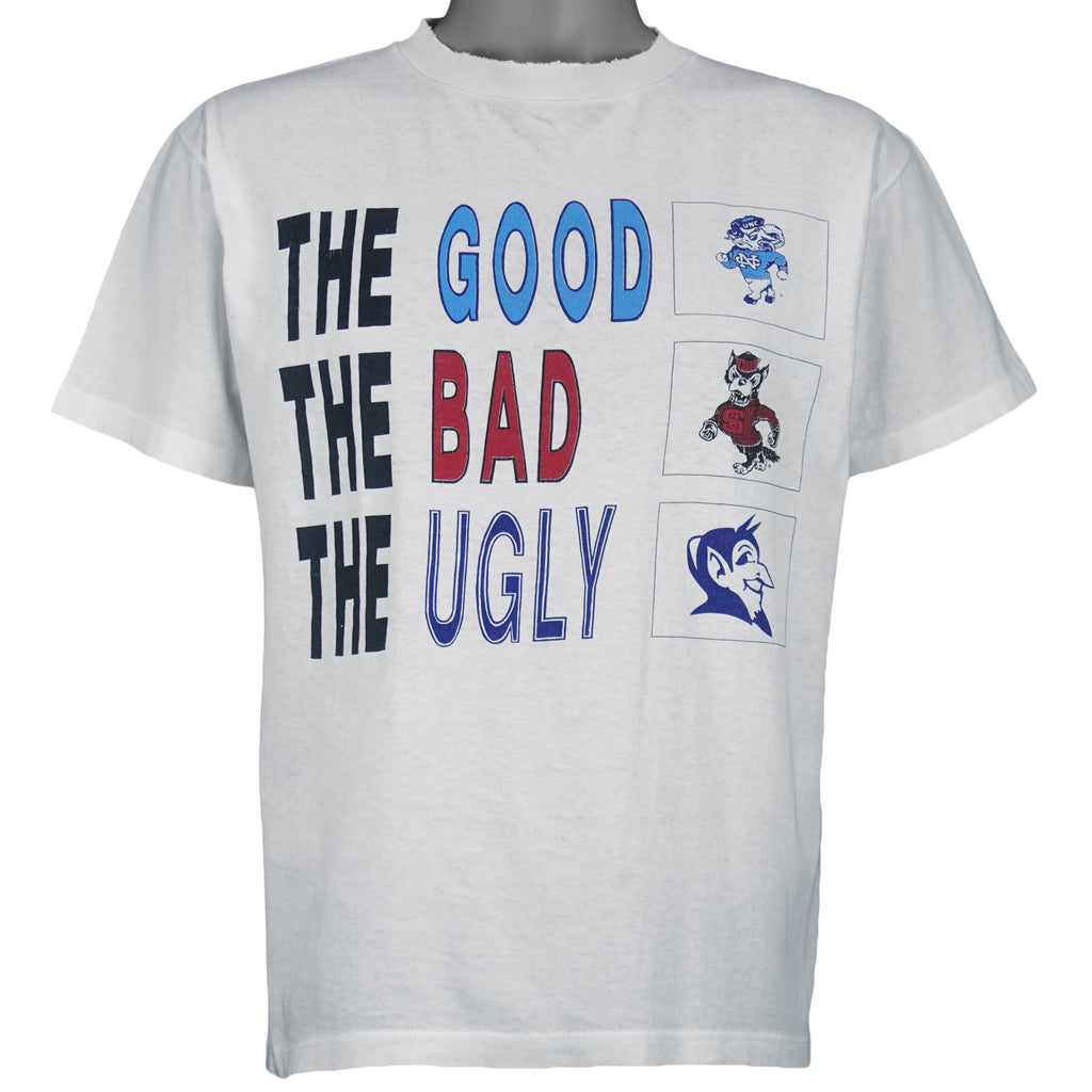 Vintage (Belton) - The Good, The Bad, The Ugly College Rivalry T-Shirt 1990s Medium Vintage Retro