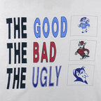 Vintage (Belton) - The Good, The Bad, The Ugly College Rivalry T-Shirt 1990s Medium Vintage Retro
