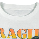 Vintage - Fragile Handle with Tender Lovin' Care Single Stitch T-Shirt 1990s Large Vintage Retro