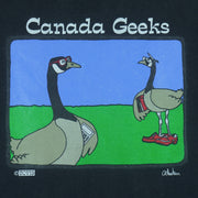 Vintage (Tultex) - Canada Geeks Cartoon Goose T-Shirt 1990s Large Vintage Retro