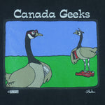 Vintage (Tultex) - Canada Geeks Cartoon Goose T-Shirt 1990s Large Vintage Retro