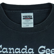 Vintage (Tultex) - Canada Geeks Cartoon Goose T-Shirt 1990s Large Vintage Retro