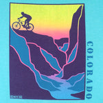Vintage (Screen star best) - Colorado Mountain Biker T-Shirt 1990s Large Vintage Retro