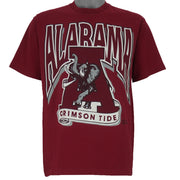NCAA (First Team) - Alabama Crimson Tide Big Logo T-Shirt 1990s Large Vintage Retro