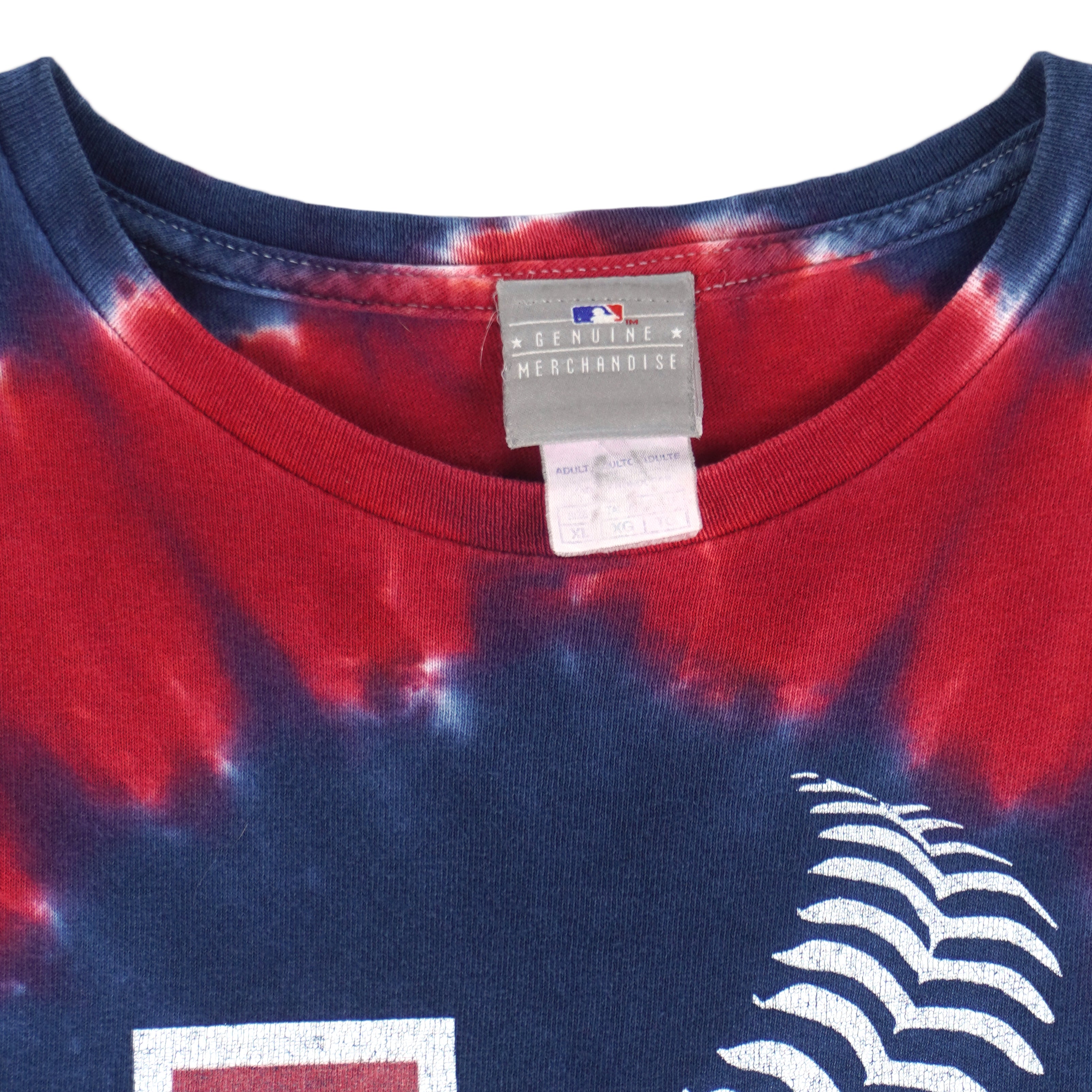 MLB (Genuine) - St. Louis Cardinals Big Logo Tie-Dye T-Shirt 1990s Large Vintage Retro Baseball