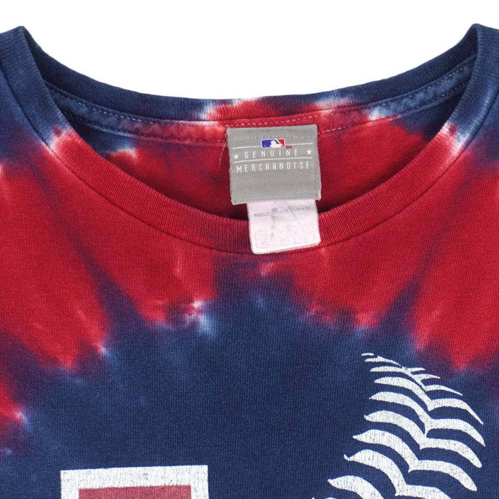 MLB (Genuine) - St. Louis Cardinals Big Logo Tie-Dye T-Shirt 1990s Large Vintage Retro Baseball
