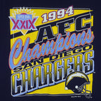 NFL - San Diego Chargers Super Bowl XXIX T-Shirt 1994 Large Vintage Retro Football